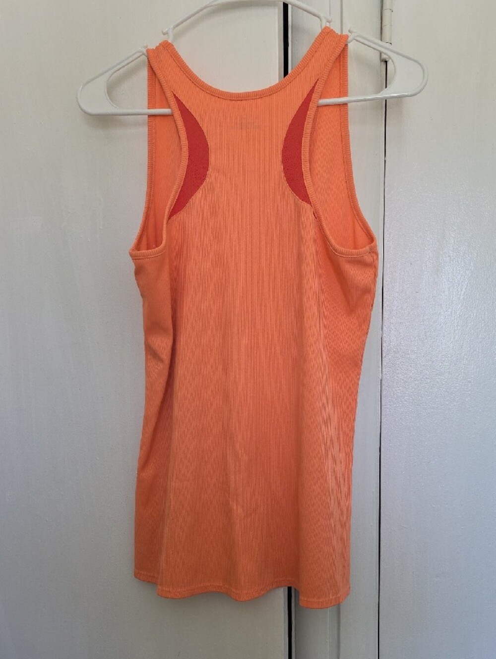 Under Armour Orange Ribbed Racerback Tank Top - Picture 3 of 3